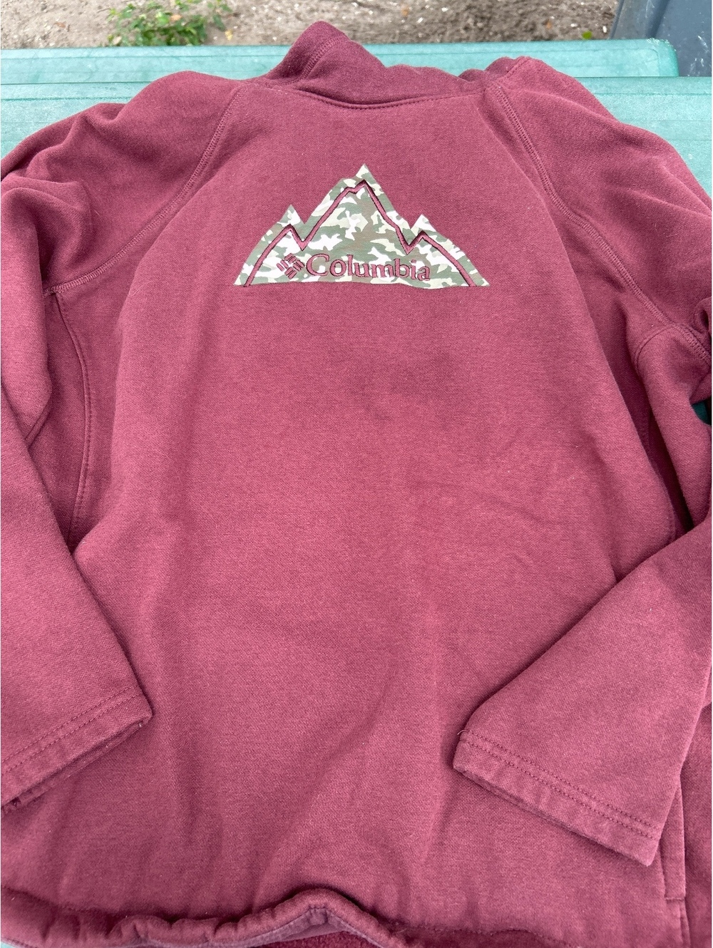 Columbia Sportswear Company Burgundy Fleece Jacket XL